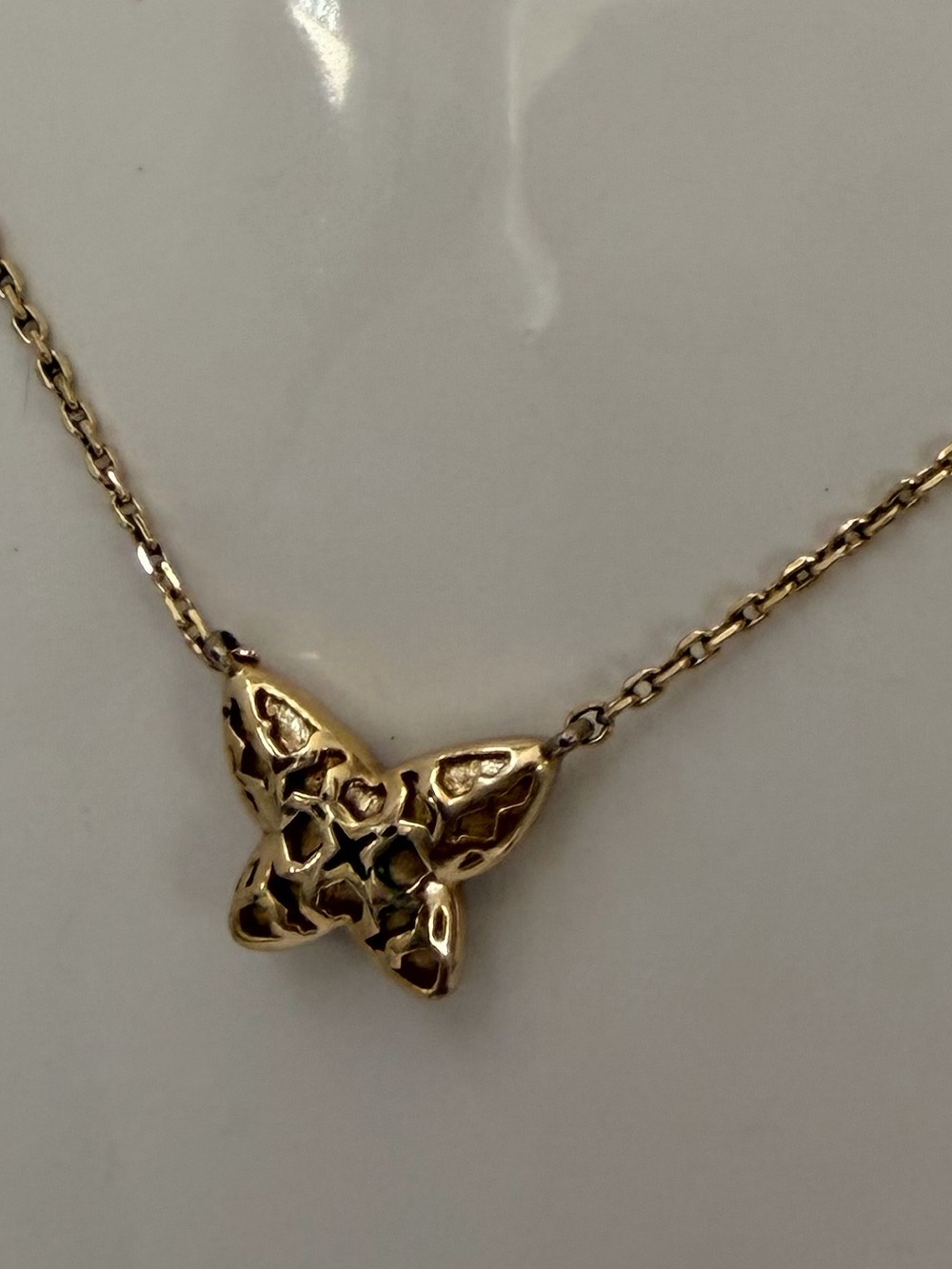 Kendra Scott Gold Filigree Butterfly Necklace